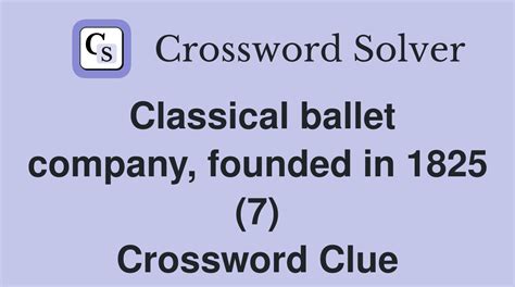 ballet company crossword clue|BALLET COMPANY crossword clue .